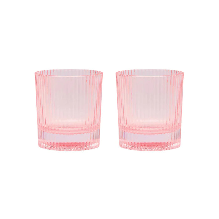 THE SCOUT LOWBALL GLASSES - BLUSH