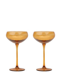 THE LOU COUPE GLASS - AMBER
