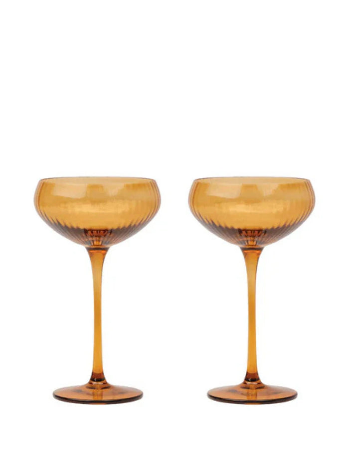 THE LOU COUPE GLASS - AMBER