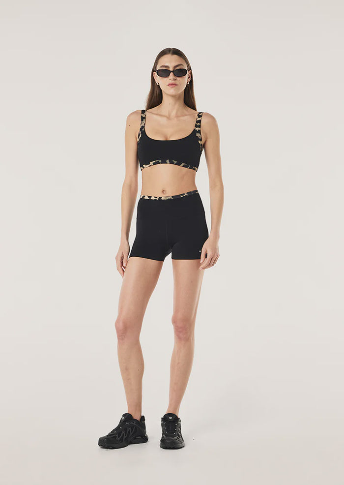 VITA 2 5 BIKE SHORT - BLACK/LEOPARD