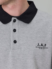 WAFFLE SEAWAY POLO - GREY MARLE