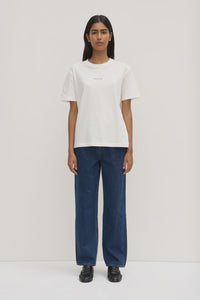 Womens Atelier Logo Tee - Antique White