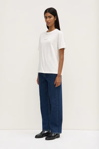 Womens Atelier Logo Tee - Antique White