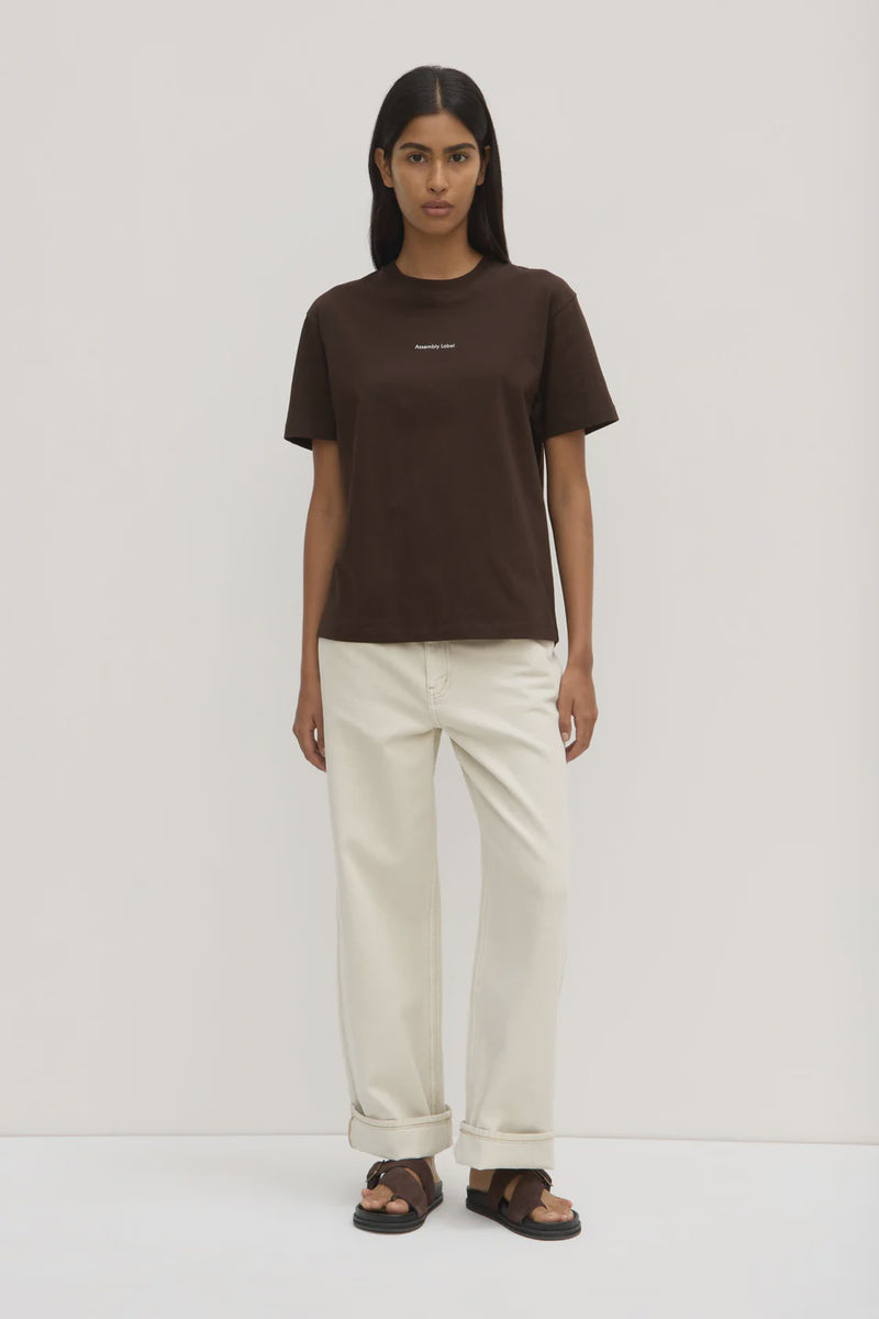 Womens Atelier Logo Tee - Ganache