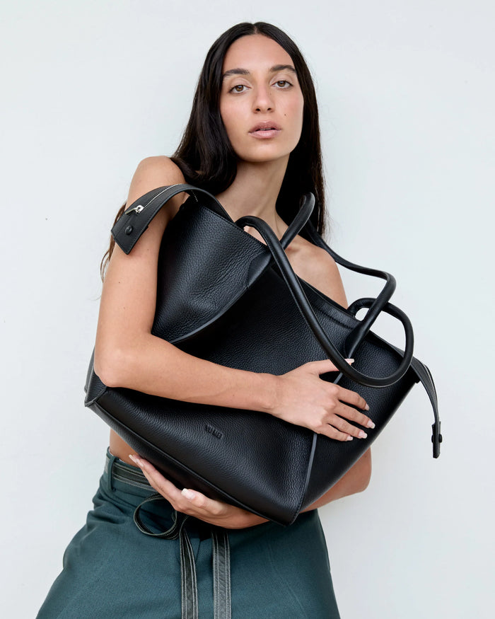 Claudia Tote - Black Deer Nappa