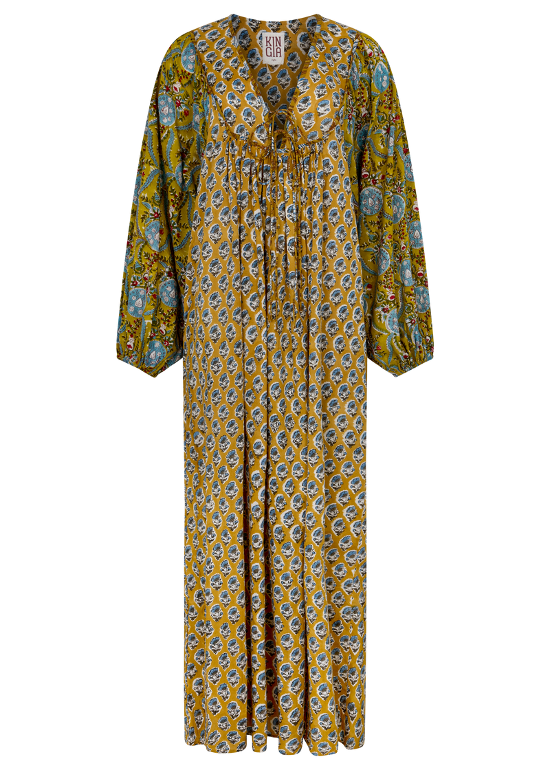 ZOYA BLOCK PRINT MARRAKECH DRESS – LENTON