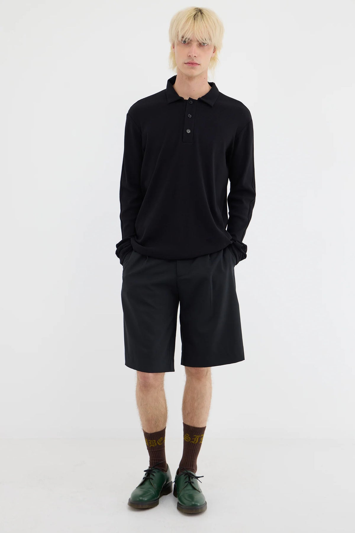 Polo Top - Black