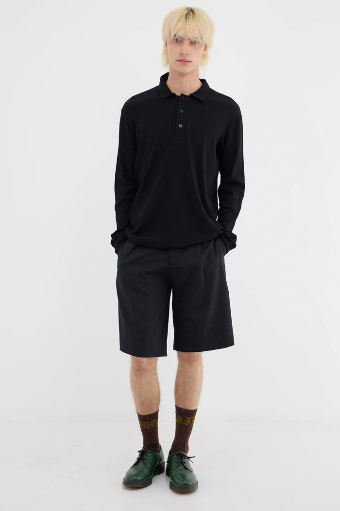 Polo Top - Black