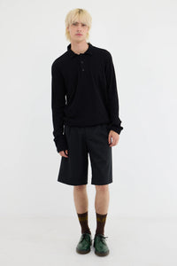 Polo Top - Black