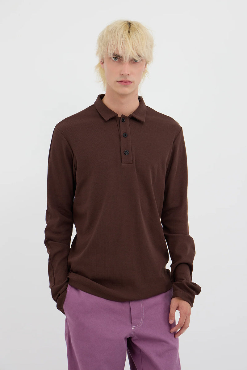 Polo Top - Brown