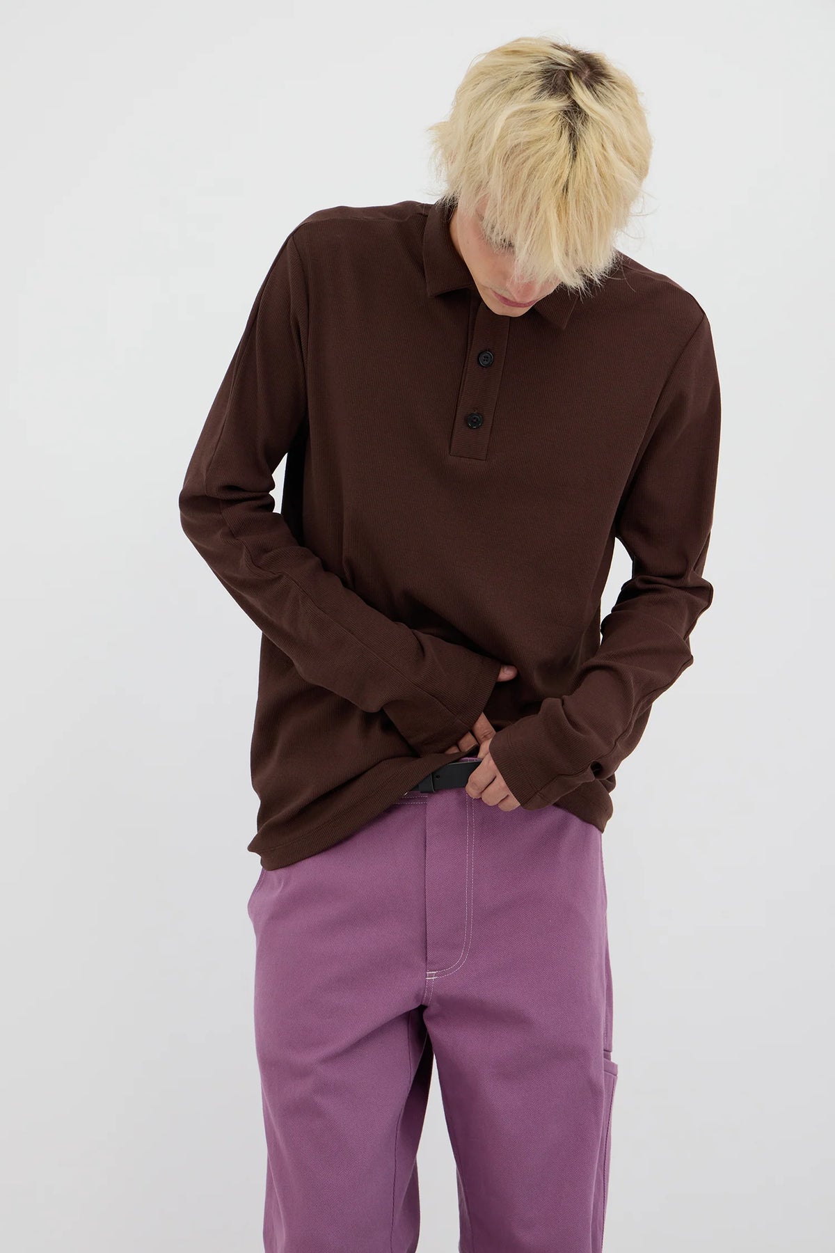 Polo Top - Brown