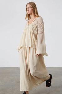 Sheer Textured Blouse - Stone