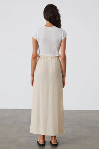 Textured Maxi Skirt - Stone