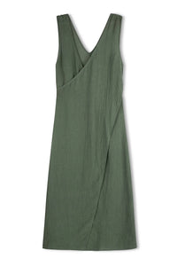 Linen Textured Dress - Eucalyptus