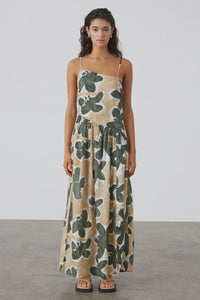Linen Dress - Eucalyptus Flower