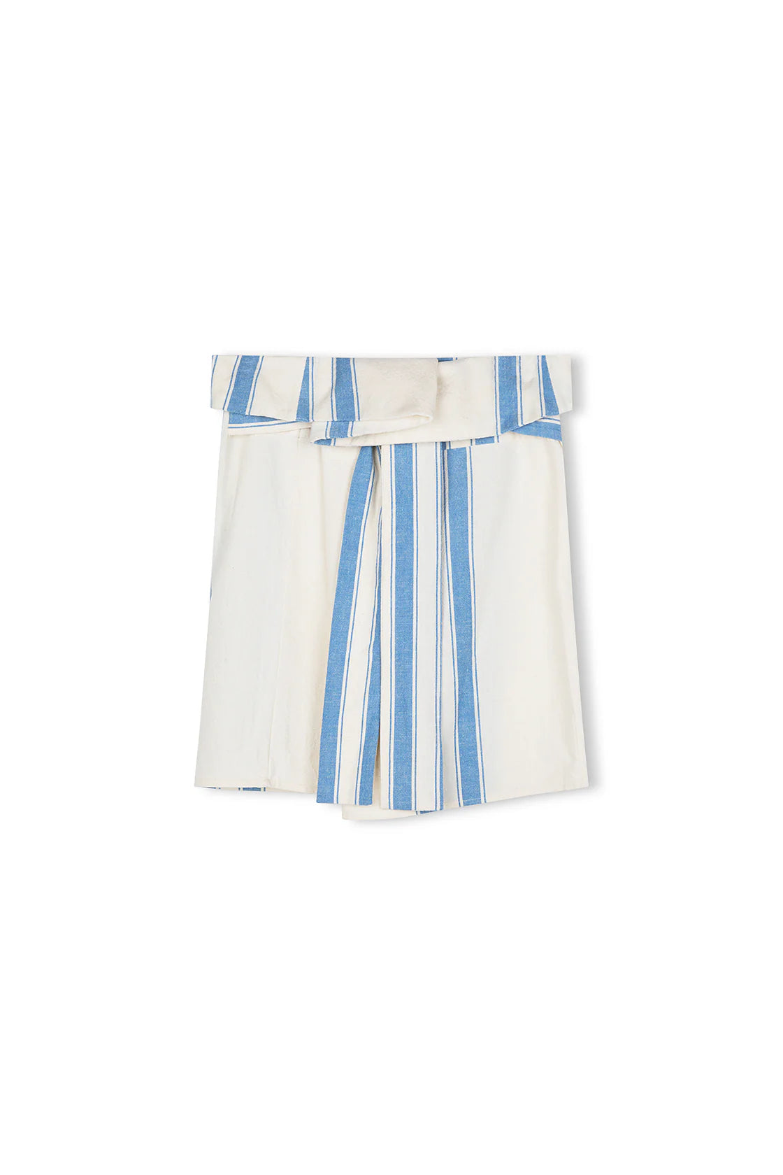 Organic Cotton Blend Mini Skirt - Marine Stripe