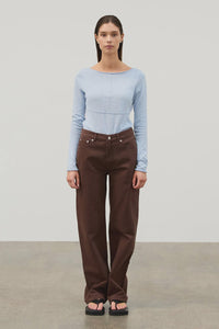 Mid Rise Recycled Denim - Cocoa