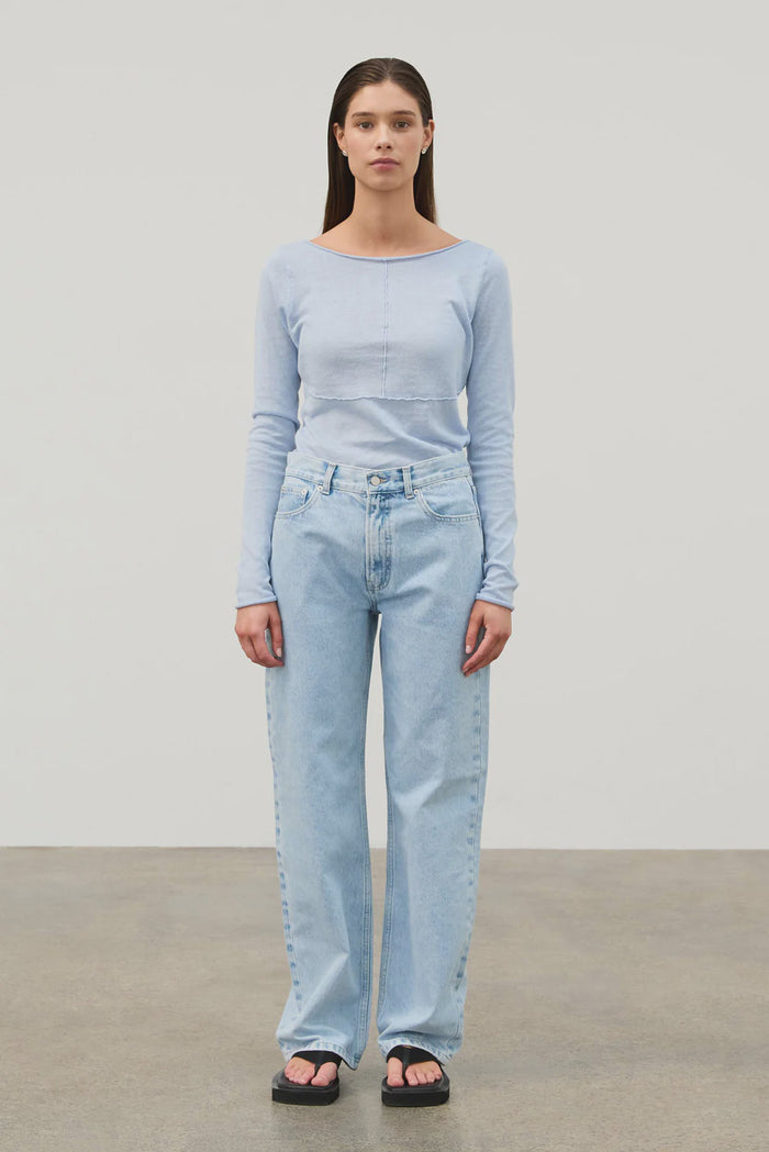 Mid Rise Recycled Denim Jean - Light Wash