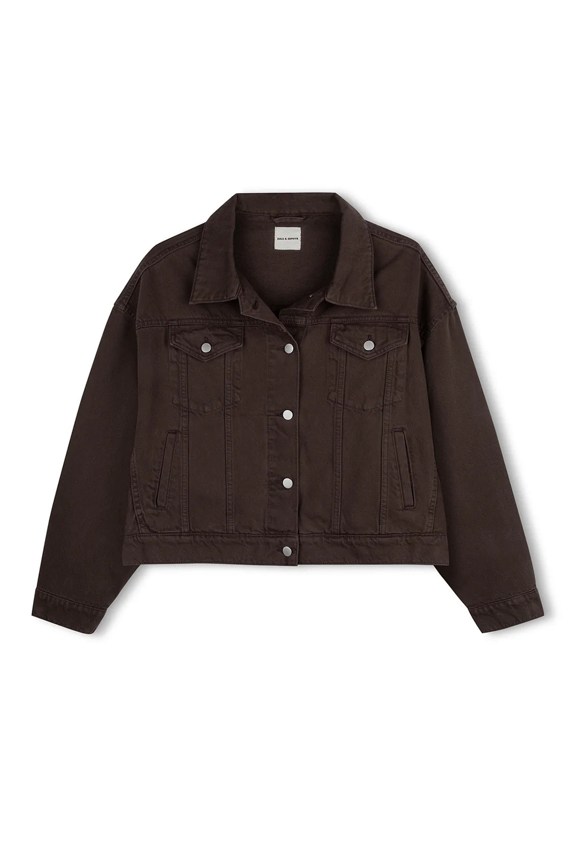 Recycled Denim Jacket - Cocoa