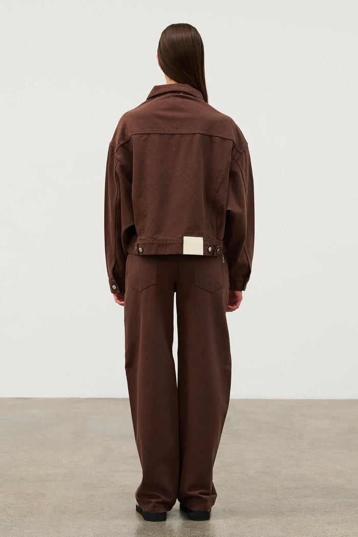 Mid Rise Recycled Denim - Cocoa