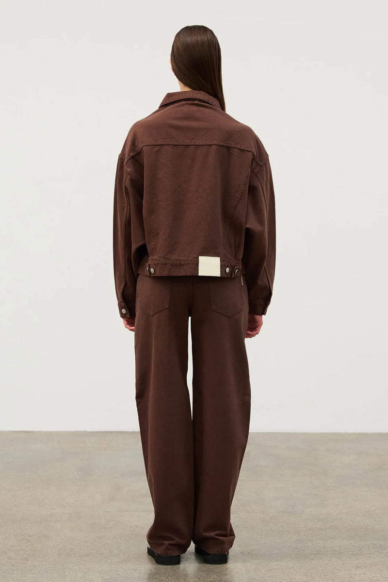 Mid Rise Recycled Denim - Cocoa