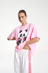 BAND TEE - PINK PANDA