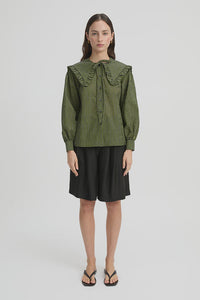 MAJA SHIRT - GREEN GINGHAM