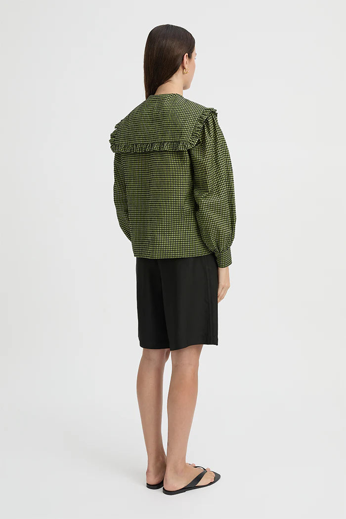 MAJA SHIRT - GREEN GINGHAM