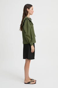 MAJA SHIRT - GREEN GINGHAM
