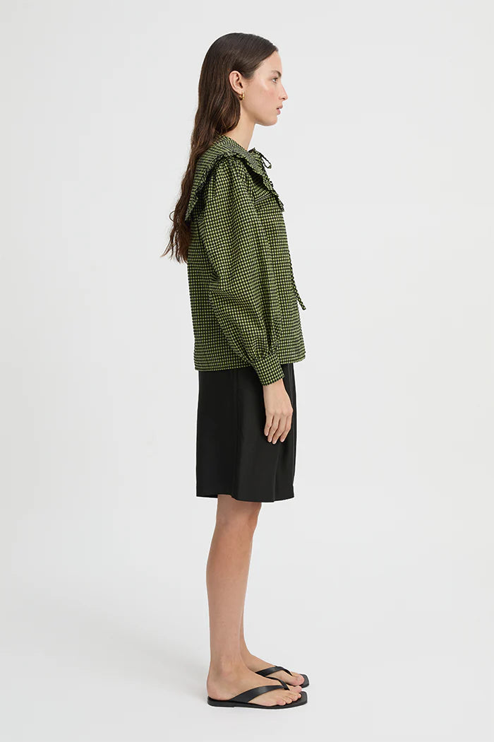 MAJA SHIRT - GREEN GINGHAM