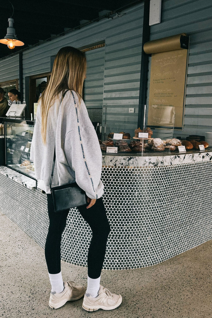 Cloud Quarter Zip Sweater - Grey Marle