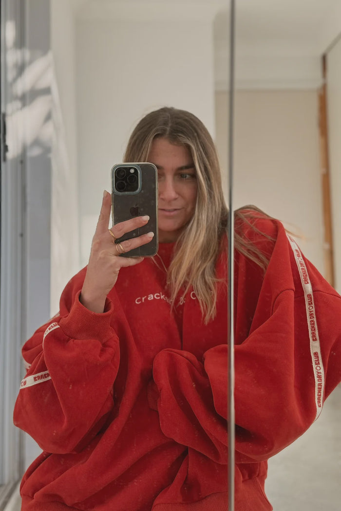 Cloud Racer Sweater - Red