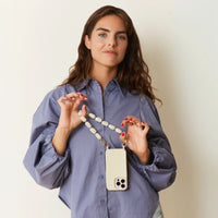 Abbey Beads Wristlet - Off White