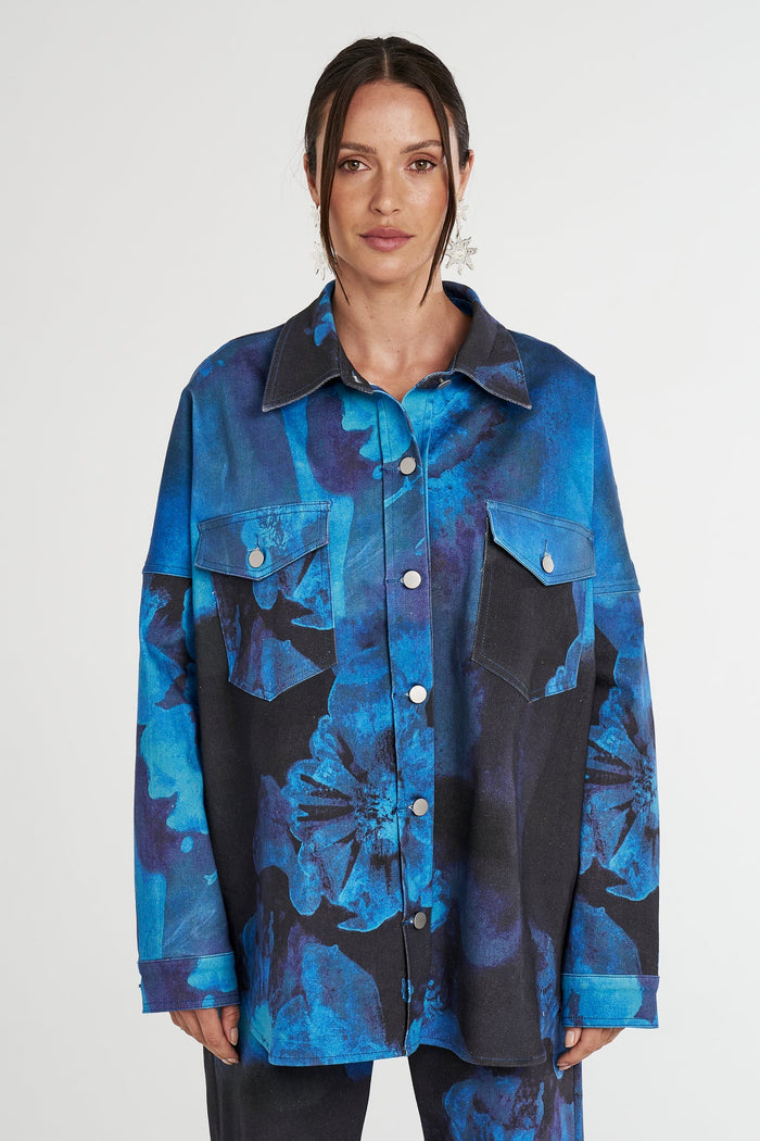 DENIM JACKET - DARK LUMEN