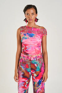 OFF SHOULDER TOP - FISH TANK
