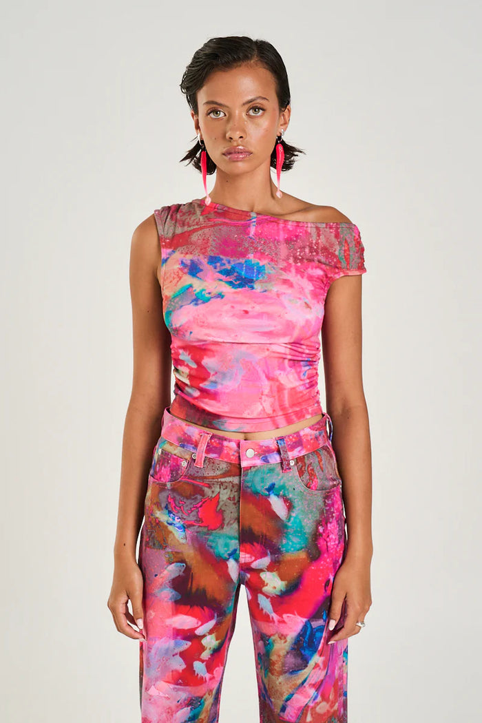 OFF SHOULDER TOP - FISH TANK
