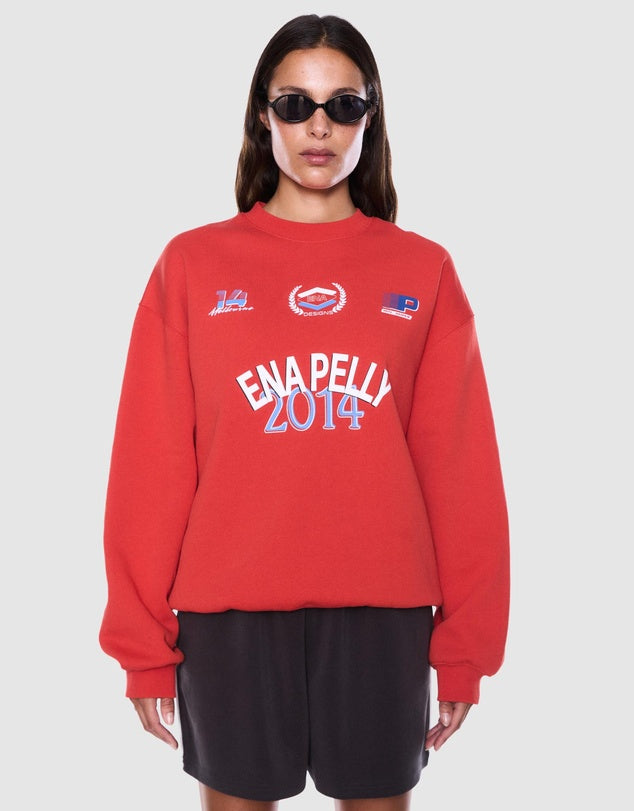 Mila Oversized Sweater Vintage Red