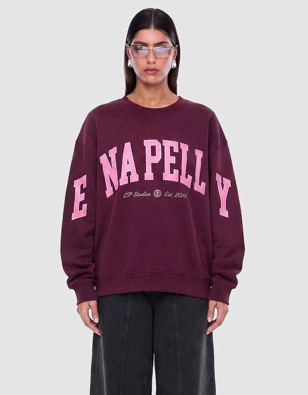 Mila Oversized Sweater Deep Cherry