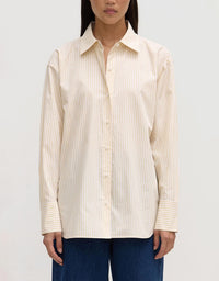 Signature Poplin Shirt - Chamomile/White