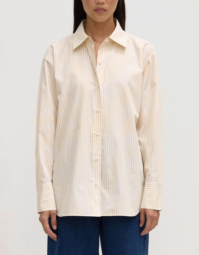 Signature Poplin Shirt - Chamomile/White