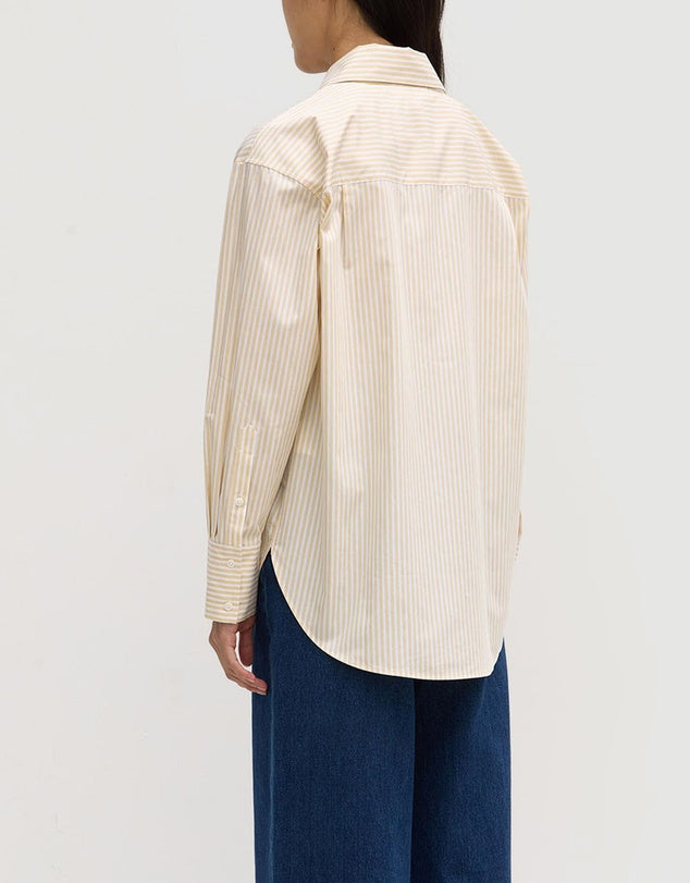 Signature Poplin Shirt - Chamomile/White