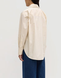 Signature Poplin Shirt - Chamomile/White