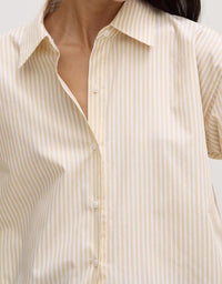 Signature Poplin Shirt - Chamomile/White