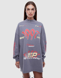 1997 TEE DRESS - WASHED GREY