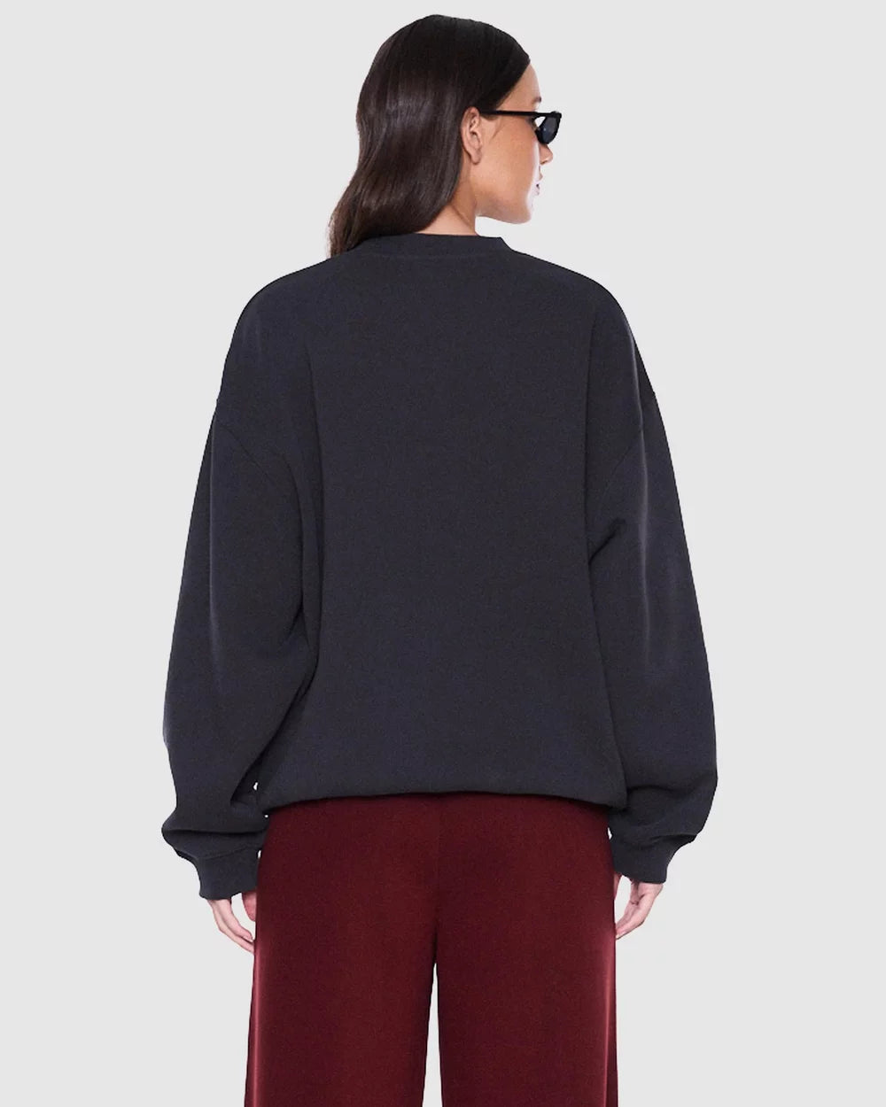 Mila Oversized Sweater Vintage Black Cheetah