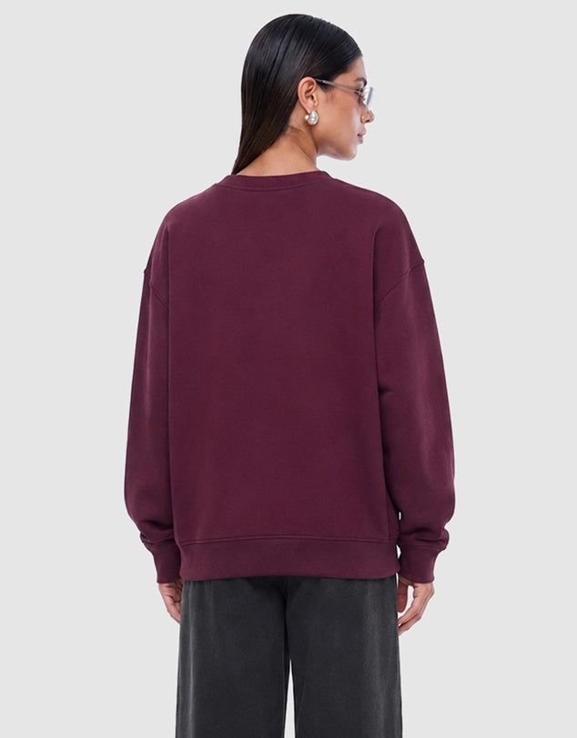 Mila Oversized Sweater Deep Cherry