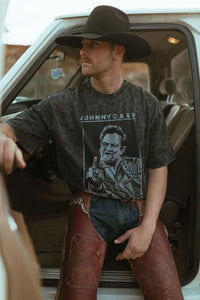 Man in Black Box Tee