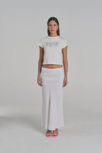 Slip Skirt White
