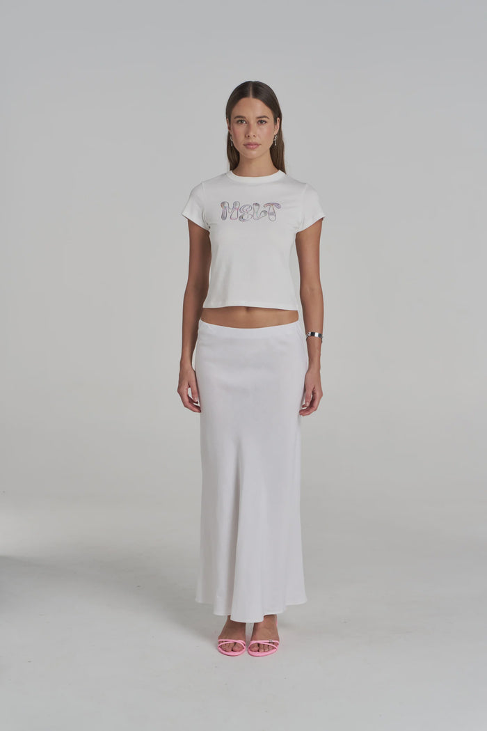 Slip Skirt White