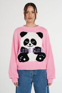 SUMMI SWEATER - PINK PANDA